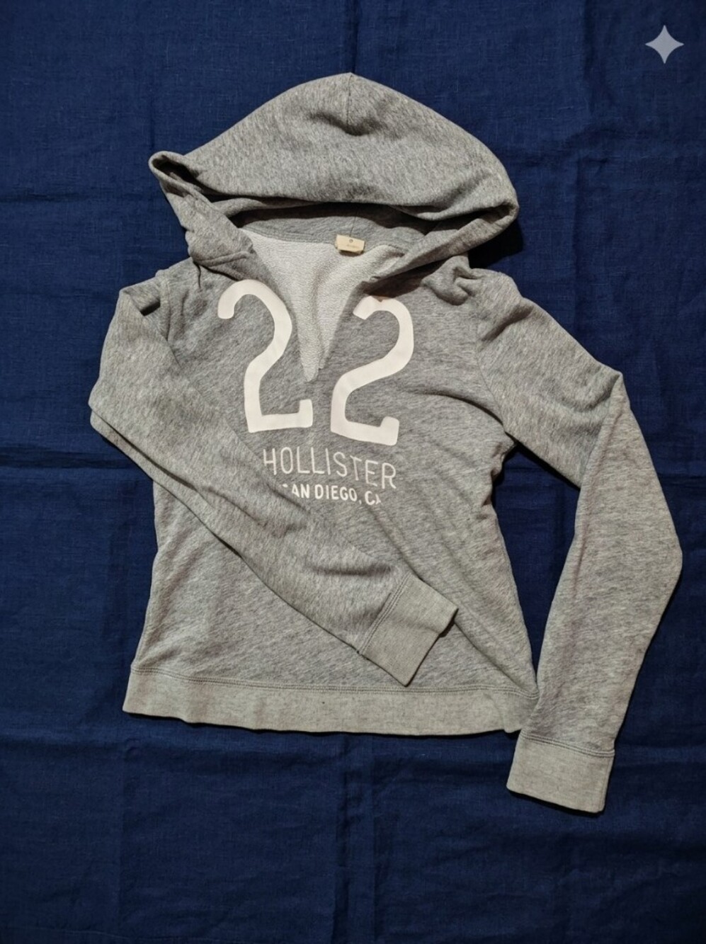 Hollister Co. San Diego Graphic Pullover Hoodie - Heather Grey